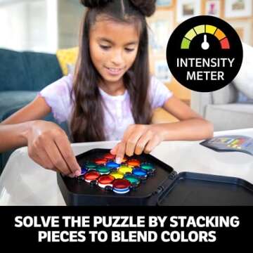Educational Insights Kanoodle Fusion Light-Up Puzzle Game for Kids, Teens, & Adults, Brain Teaser Puzzle Game Featuring 50 Challenges, Ages 7+