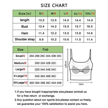 Hopgo Women's Longline Sports Bra Medium Support Yoga Gym Bra