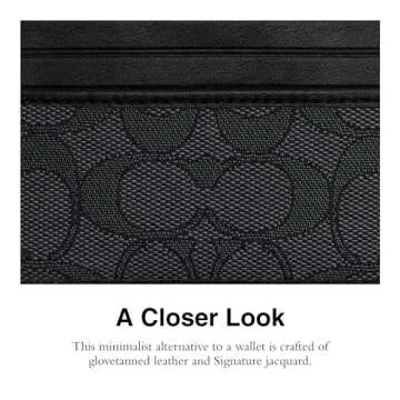 Stylish Coach Women’s Refined Card Case in Jacquard