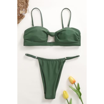 Honlyps Brazilian Thong Bikini Set for Women Beach Ready