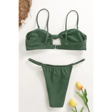 Honlyps Brazilian Thong Bikini Set for Women Beach Ready