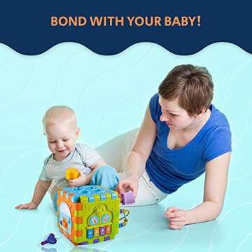 ToyVelt Activity Cube for Toddlers Baby Educational Musical Toy for Kids - Early Development Learnin...