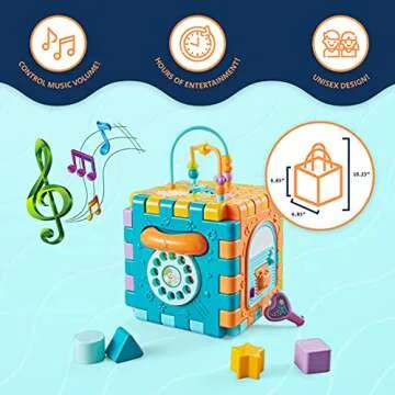 ToyVelt Activity Cube - Educational Fun for Toddlers