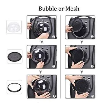 GINYICY Portable Travel Pet Carrier Bubble Design Backpack