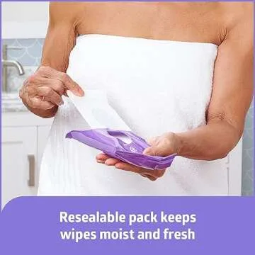 Medline ReadyBath LUXE Antibacterial Extra Thick Adult Bath Wipes, 192 Wipes (8 Wipes, 24 Packs), Unscented, No Rinse Formula with Aloe, Sensitive Skin, Hypoallergenic, Alcohol-Free, 8 x 8 Inch