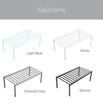 Smart Design Premium Cabinet Storage Shelf - Durable & Stylish