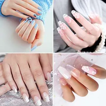 Yokilly Nail Forms for Acrylic Nails - 500PCS Self-Adhesive
