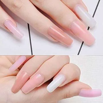 Yokilly Nail Forms for Acrylic Nails - 500PCS Self-Adhesive