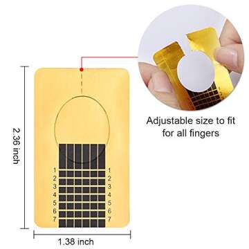 Yokilly Nail Forms for Acrylic Nails - 500PCS Self-Adhesive