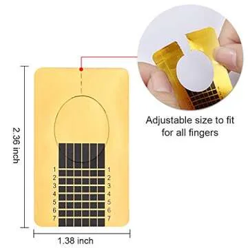 Yokilly Nail Forms for Acrylic Nails - 500PCS Self-Adhesive