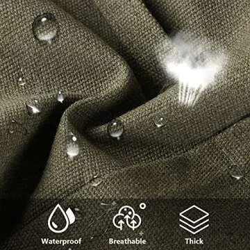 Heavy Duty Canvas Apron with Pockets for Artists and Cooks