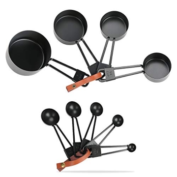 welltop 9-Piece Stainless Steel Measuring Set for Kitchen
