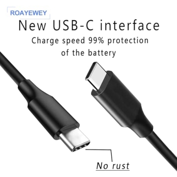 ROAYEWEY USB Type C Replacement for 45W Chromebook Charger Compatible with HP Chromebook 14 X360 USB...