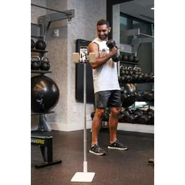 UNIQU Flexistand- Portable Phone Stand and Overhead Recording with Control and Light.