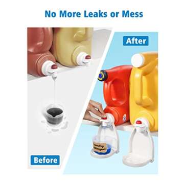 Cossylife Laundry Detergent Cup Holder, [2 Pack] Detergent Drip Catcher, Fabric Softener Gadget Cup Holder, Tidy Laundry Room - No More Leaks or Mess for Laundry Room