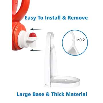 Cossylife Laundry Detergent Cup Holder, [2 Pack] Detergent Drip Catcher, Fabric Softener Gadget Cup Holder, Tidy Laundry Room - No More Leaks or Mess for Laundry Room