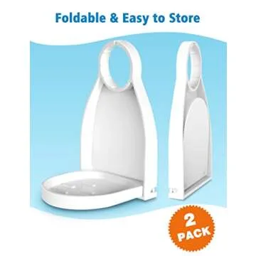 Cossylife Laundry Detergent Cup Holder, [2 Pack] Detergent Drip Catcher, Fabric Softener Gadget Cup Holder, Tidy Laundry Room - No More Leaks or Mess for Laundry Room