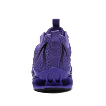 wanhee Running Shoes for Men Sneakers Purple Size 11 Athletic Jogging Tennis Walking Shoes Breathable Fashion Gym Runner Trail Workout Shoes