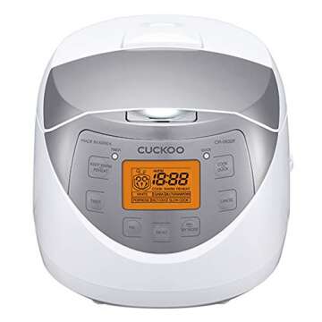 CUCKOO Micom Rice Cooker 6 Cup Uncooked / 12 Cup Cooked, Electric Rice Cooker Small with Fuzzy Logic...