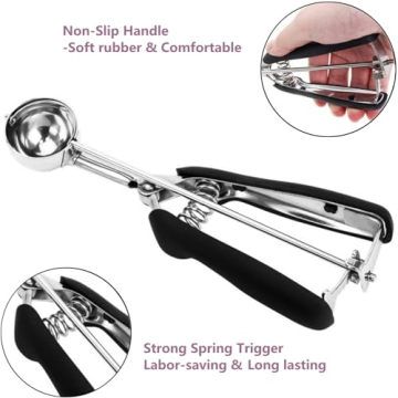 Perfect Stainless Steel Ice Cream & Cookie Scoop for All