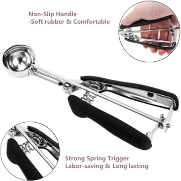 Perfect Stainless Steel Ice Cream & Cookie Scoop for All