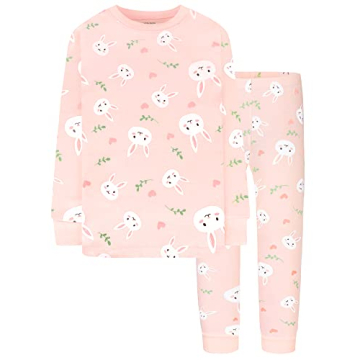 DAUGHTER QUEEN Girls Easter Pajamas 100% Organic Cotton PJs Size 8