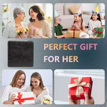 MIRORA Compact Mirror, 1x/2x Magnifying Foldable Cosmetic Mirror, Portable Travel Mirror for Pocket and Purses, Singer Merch Compact Mirror for Fans (Black)