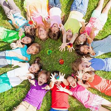 Hibery 5 Pack Monkey Stringy Balls, Great Sensory Toys Stress Balls, Rainbow Pom Bouncy Balls Games ...