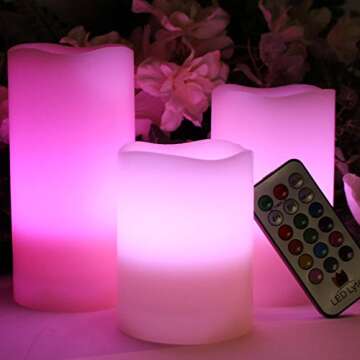 LED Flameless Candles with Remote for Weddings and Decor