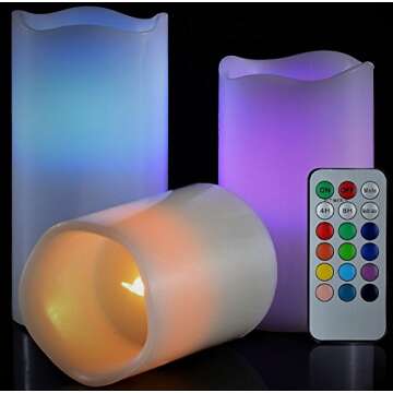 LED Flameless Candles with Remote for Weddings and Decor