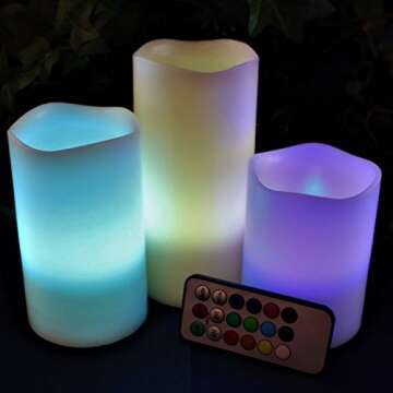 LED Flameless Candles with Remote for Weddings and Decor