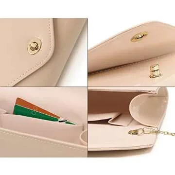 Stylish MUDUO Patent Leather Evening Handbag for Women