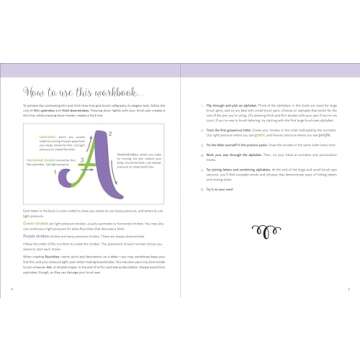 Brush Lettering Workbook - 96 Pages for All Skill Levels