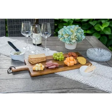 Durable Acacia Wood Cutting Serving Board by Lipper