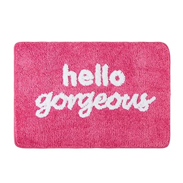 Fancy Soft Water Absorbent Bathroom Rug for Home Decor
