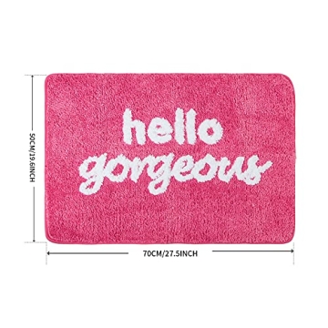 Fancy Soft Water Absorbent Bathroom Rug for Home Decor