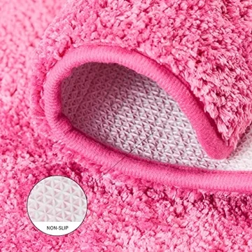 Fancy Soft Water Absorbent Bathroom Rug for Home Decor