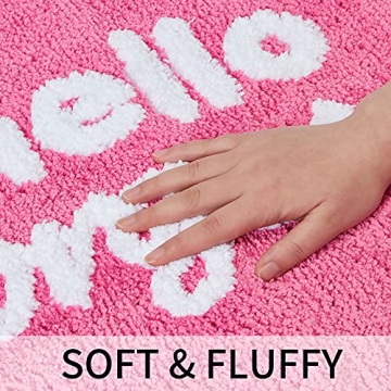 Fancy Soft Water Absorbent Bathroom Rug for Home Decor