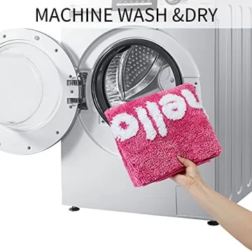 Fancy Soft Water Absorbent Bathroom Rug for Home Decor