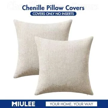 MIULEE Beige Decorative Pillow Covers for Stylish Home