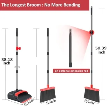 Kelamayi Broom and Dustpan Set for Easy Indoor Cleaning