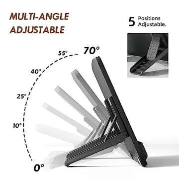 AFOOYO Extra Large Tablet Stand Adjustable Digital Drawing Tablet Holder Desktop Foldable Compatible with iPad,Fire HD,Galaxy Tab,Surface Pro,Graphics Tablet and More,Fit 7-23.8 inch