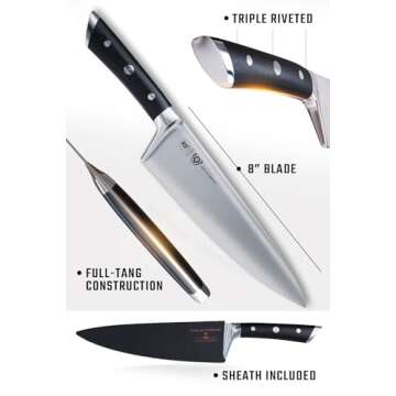 DALSTRONG 8" Chef Knife - Gladiator Series ELITE