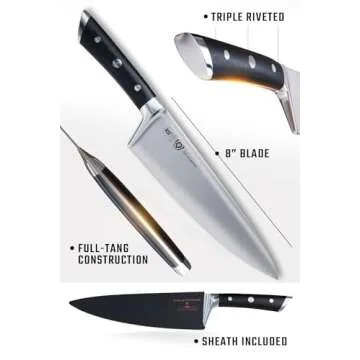 DALSTRONG 8" Chef Knife - Gladiator Series ELITE