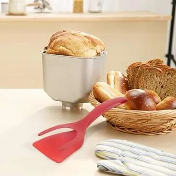 2 in 1 Grip and Flip Spatula Tongs for Non-Stick Cooking