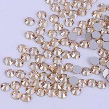 1728 Pieces Flatback Rhinestones for Nail Art & Crafts