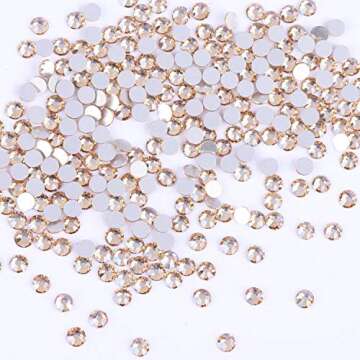1728 Pieces Flatback Rhinestones for Nail Art & Crafts