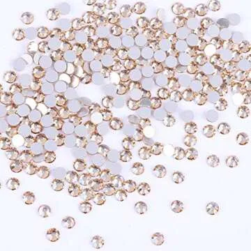 1728 Pieces Flatback Rhinestones for Nail Art & Crafts