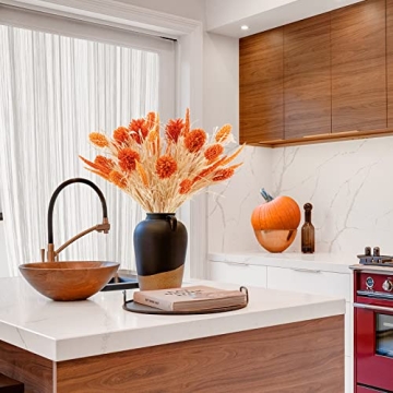 WESAIL Artificial Husk Thistle Bush Flowers for Autumn