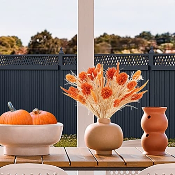 WESAIL Artificial Husk Thistle Bush Flowers for Autumn